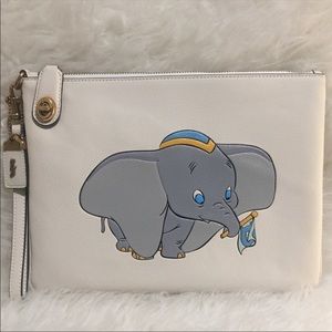 Coach large locket Dumbo wristlet